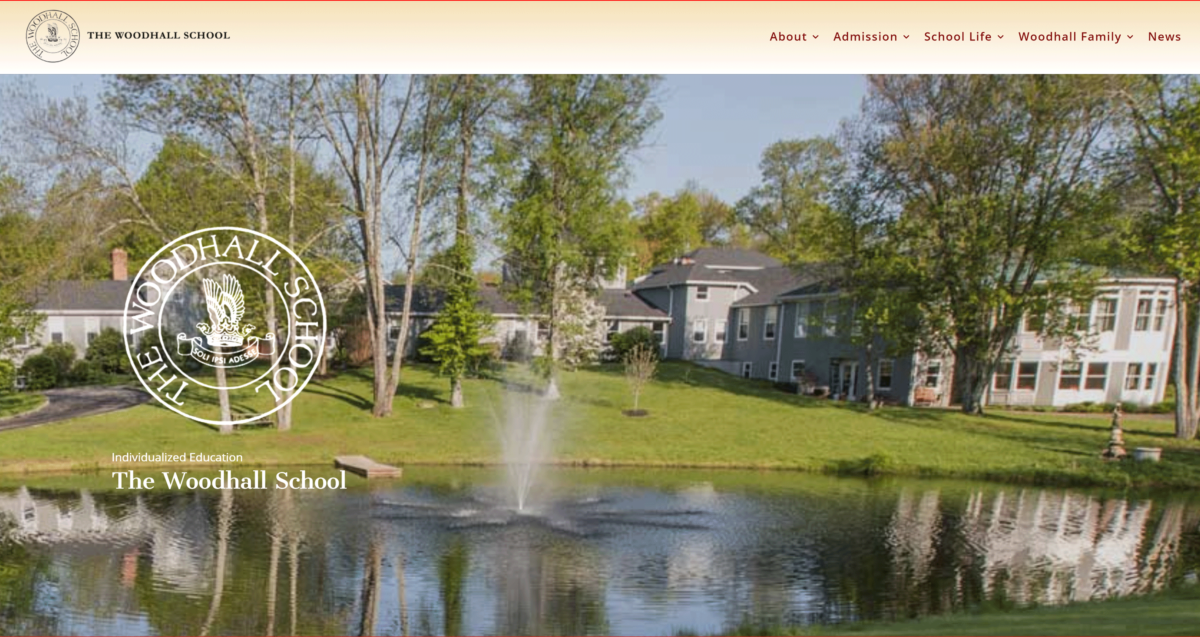 Woodhall School Website Front Page